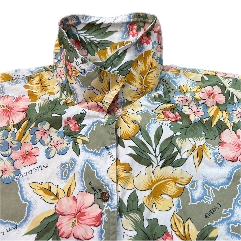 Rare Vintage Floral Button Up Shirt - Picture 3 of 11